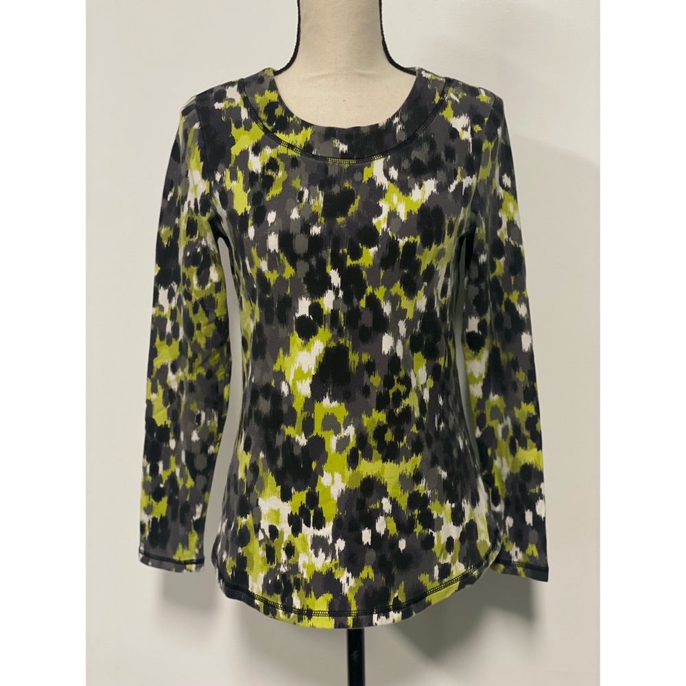 D & Co. Active Sweatshirt Black & Green Size XXS - Picture 1 of 4